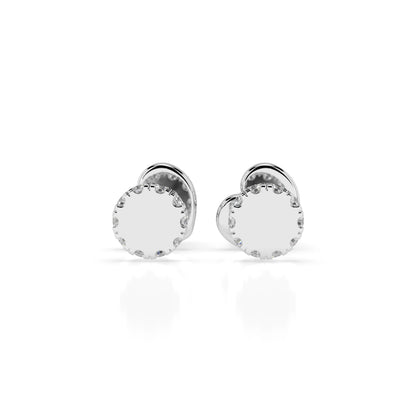 Minimalism Earring (Round), 0.1 ct — 102-10029
