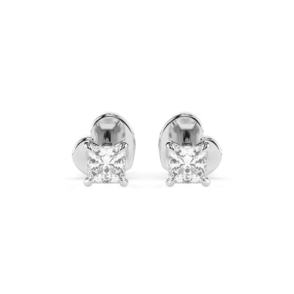 Solitaire Butterfly Earring (Princess), 0.34 ct — 102-10113(3.0)PR
