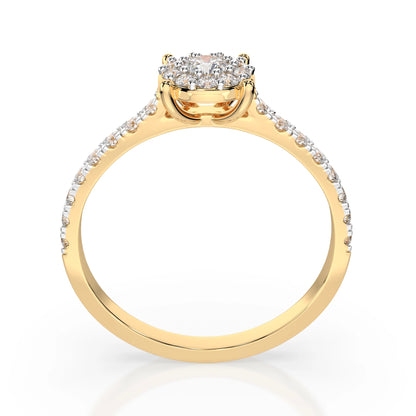 Solitaire Eternity Ring (Round), 0.1 ct — 101-10017(3.0)
