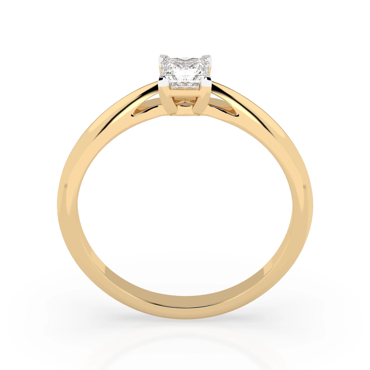 Solitaire Ring (Princess), 0.3 ct — 101-10190(0.30)PR