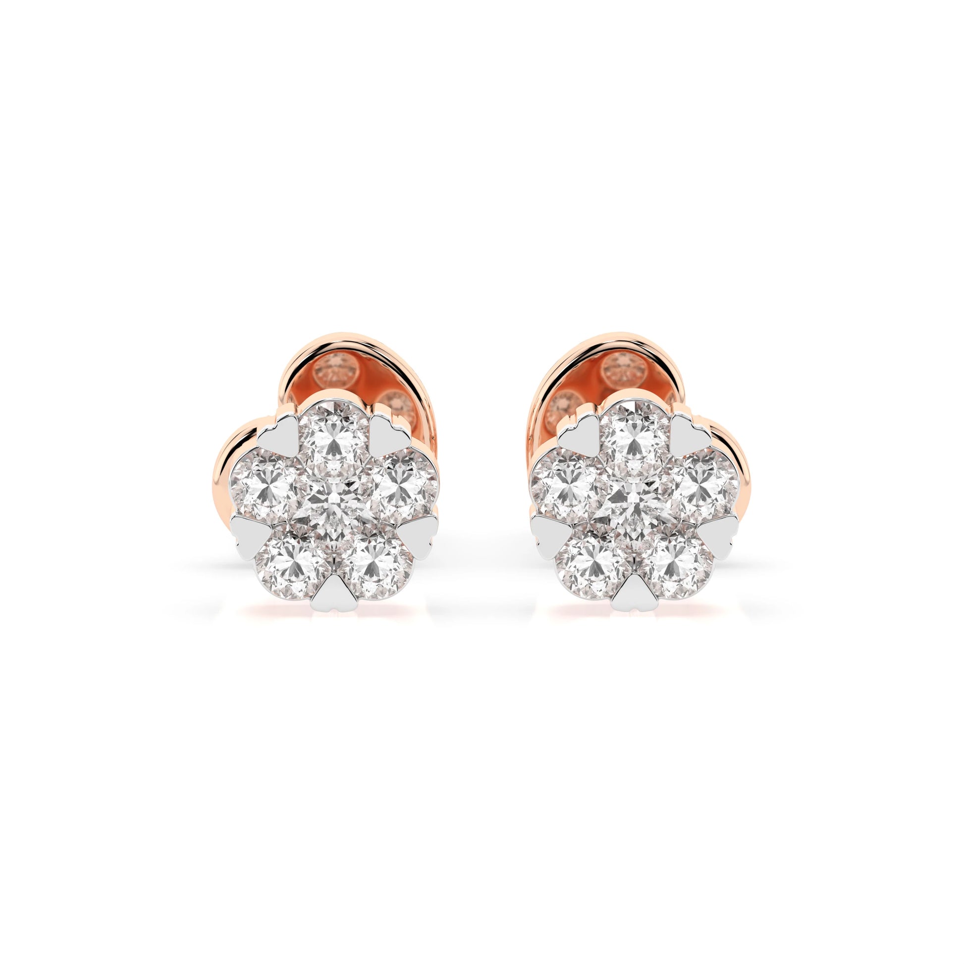 Illusion Earring (Round), 0.06 ct — 102-10015/2(2.0)