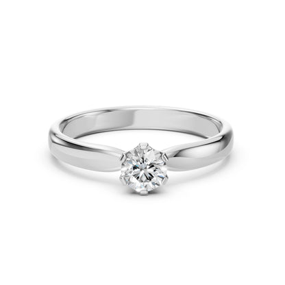 Solitaire Ring (Round), 0.4 ct — 101-10040(4.7)