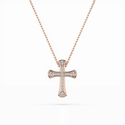 Minimalism Necklace (Round), 0.06 ct — 104-10009