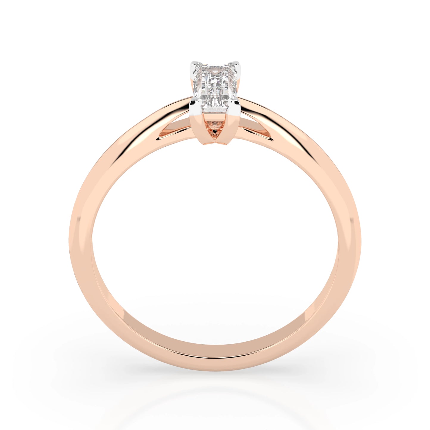 Solitaire Ring (Baguette), 0.3 ct — 101-10190(0.30)BAQ
