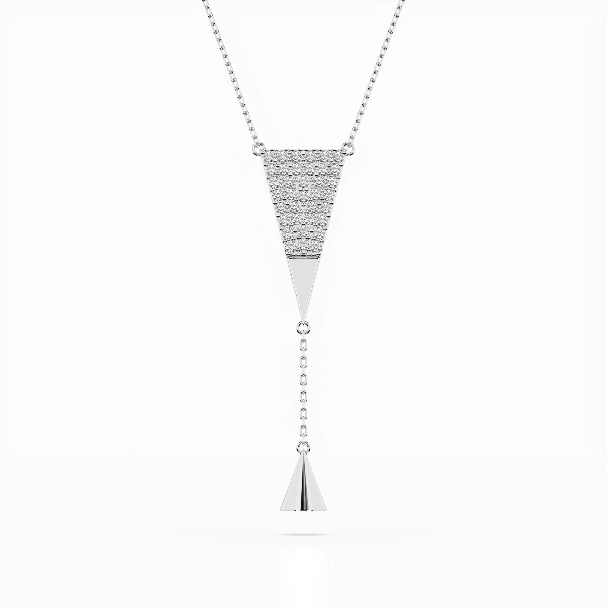 Minimalism Necklace (Round), 0.22 ct — 104-10018