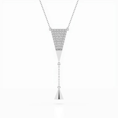 Minimalism Necklace (Round), 0.22 ct — 104-10018