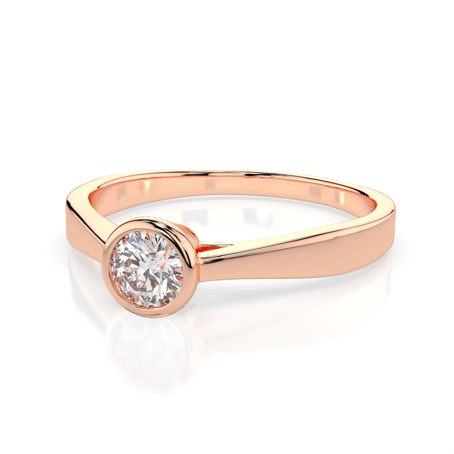 Solitaire Ring (Round), 0.2 ct — 101-10010(3.7)