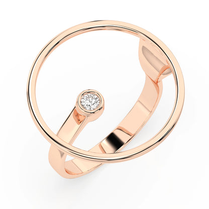 Minimalism Ring (Round), 0.03 ct — 101-10077