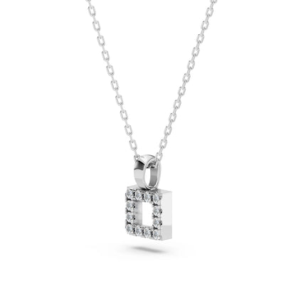 Minimalism Necklace (Round), 0.06 ct — 104-10079