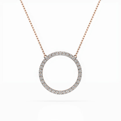 Minimalism Necklace (Round), 0.2 ct — 104-10023