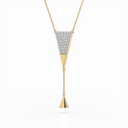 Minimalism Necklace (Round), 0.22 ct — 104-10018