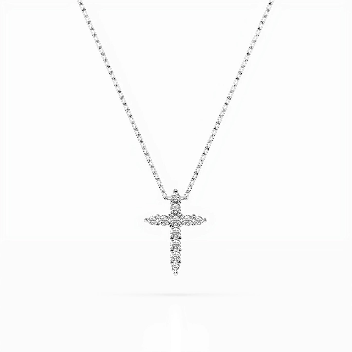 Minimalism Necklace (Round), 0.07 ct — 104-10020