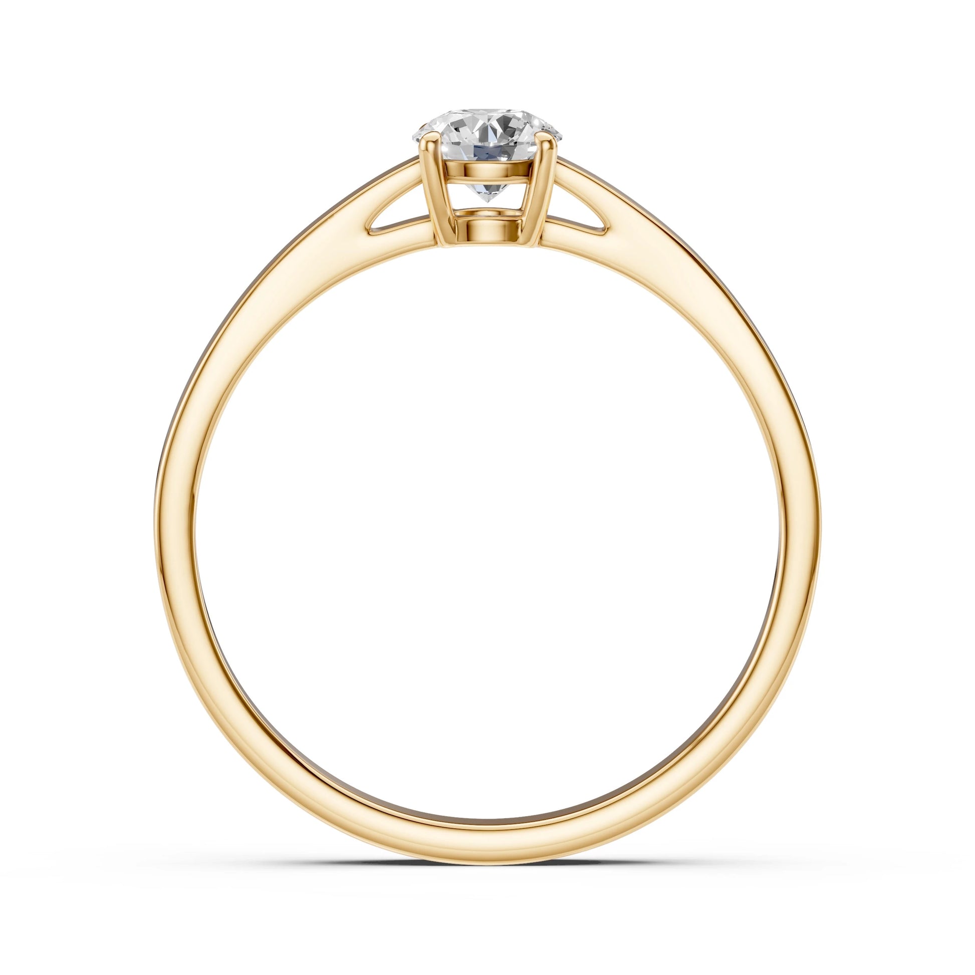 Solitaire Ring (Round), 0.35 ct — 101-10012/1(4.5)