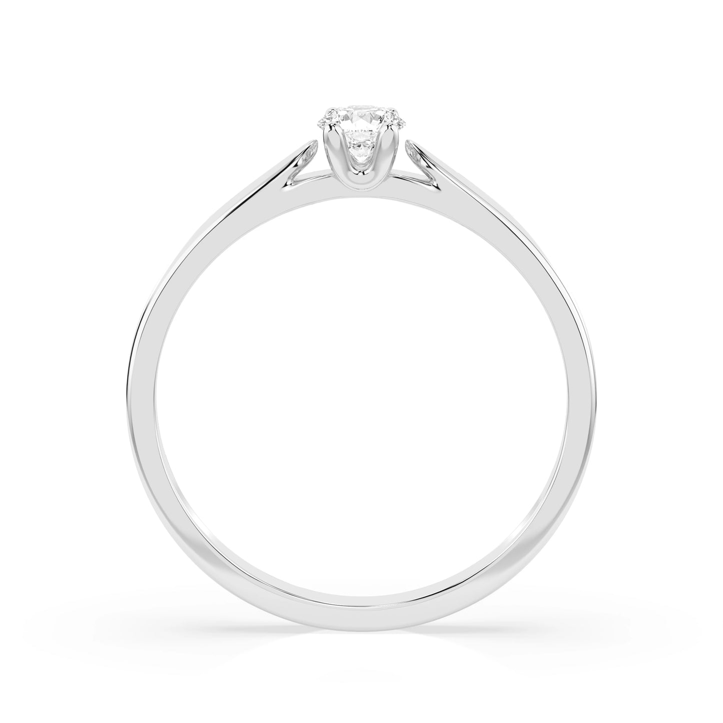 Solitaire Ring (Round), 0.15 ct — 101-10046(3.4)