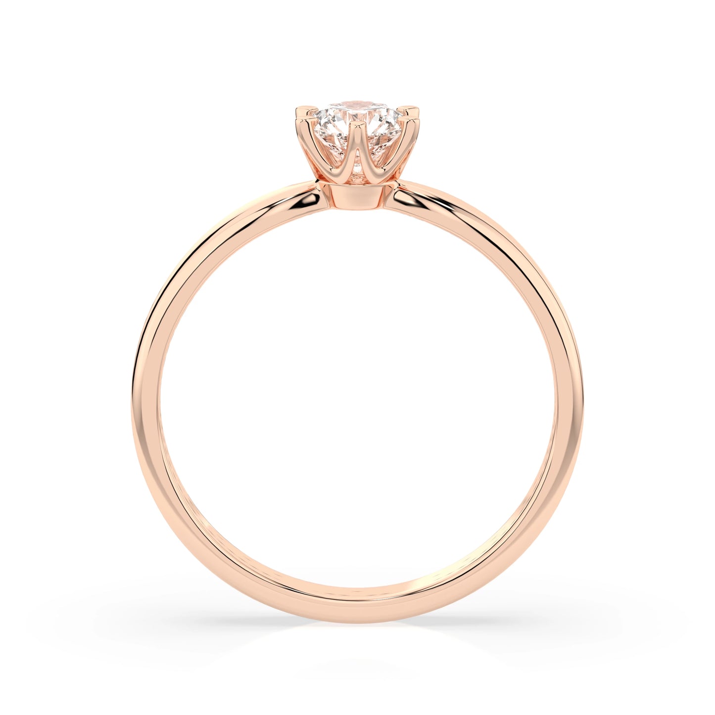 Solitaire Ring (Round), 0.3 ct — 101-10040(4.2)