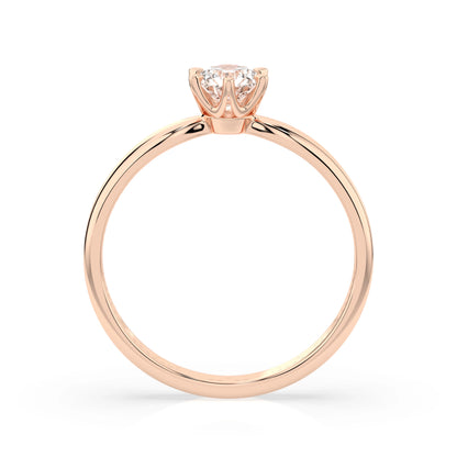 Solitaire Ring (Round), 0.3 ct — 101-10040(4.2)
