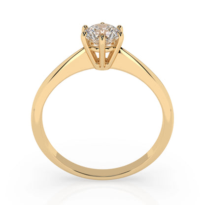 Solitaire Ring (Round), 0.5 ct — 101-10027(5.1)