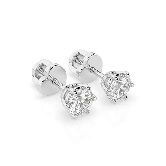 Solitaire Butterfly Earring (Round), 0.6 ct — 102-10027(4.2)
