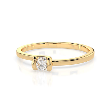 Solitaire Ring (Round), 0.06 ct — 101-10016(2.5)