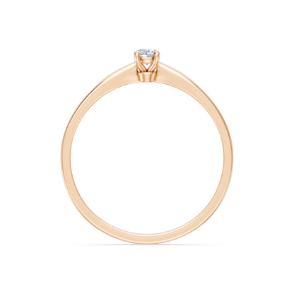 Solitaire Ring, 0.1 ct — 101-10116(3.0)
