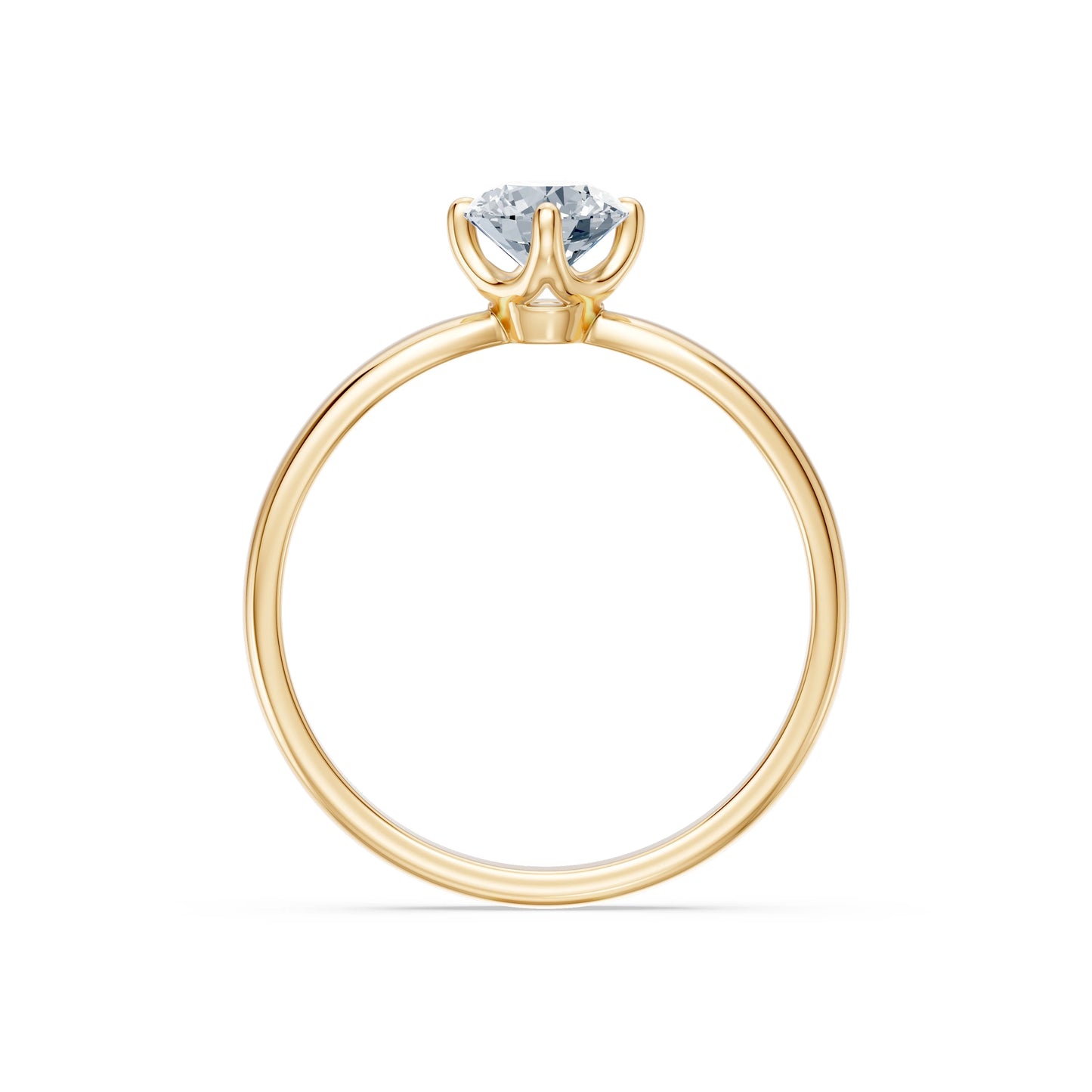 Solitaire Ring, 0.45 ct — 101-10041(4.8)