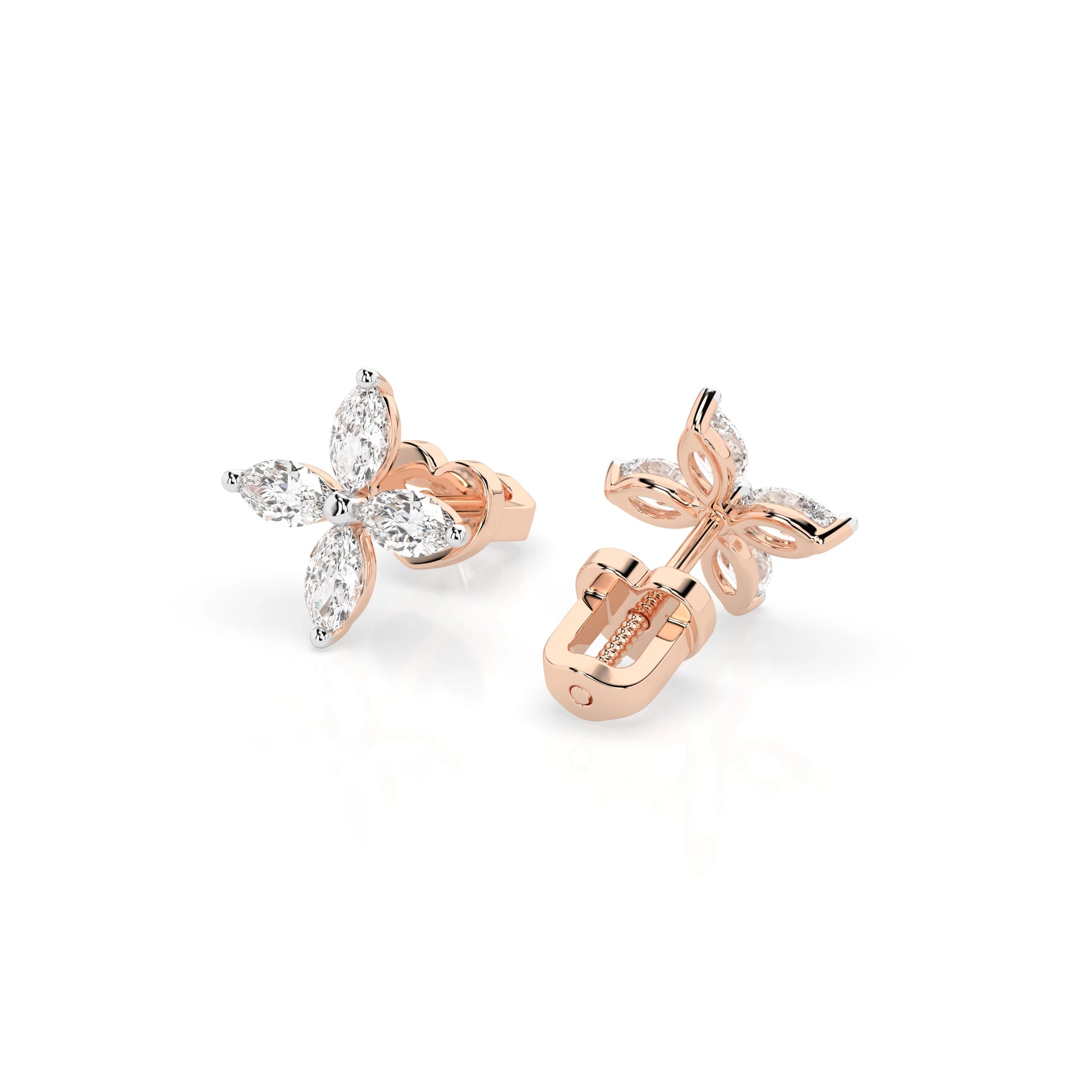 Illusion Earring (Marquise), 0.8 ct — 102-10193V1