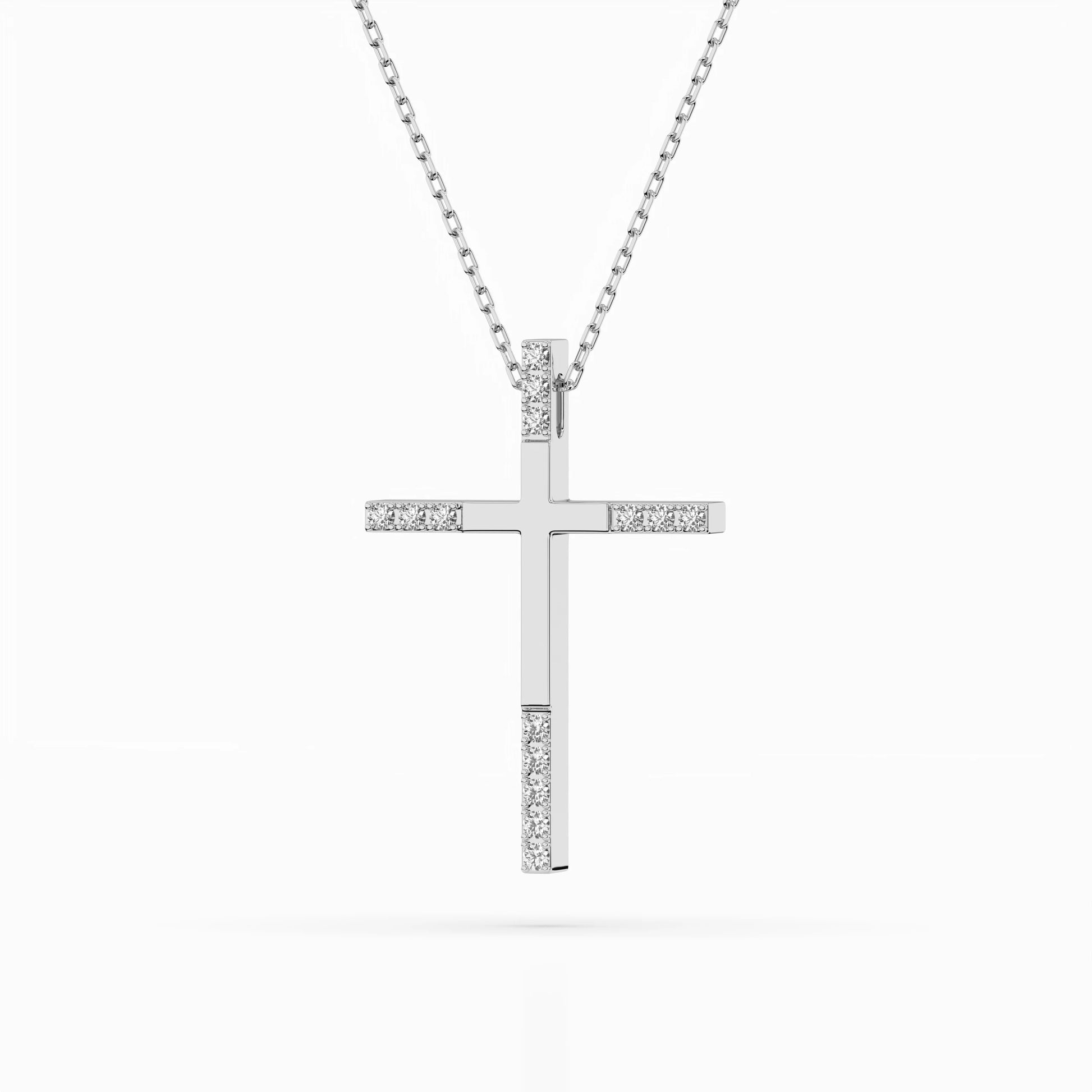 Minimalism Necklace (Round), 0.08 ct — 104-10016