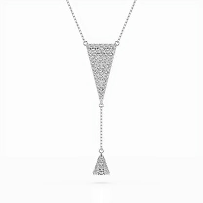 Minimalism Necklace (Round), 0.41 ct — 104-10018/2