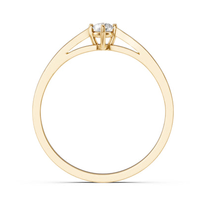 Solitaire Ring (Round), 0.1 ct — 101-10125(3.0)