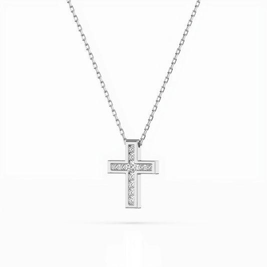Minimalism Necklace (Round), 0.03 ct — 104-10008
