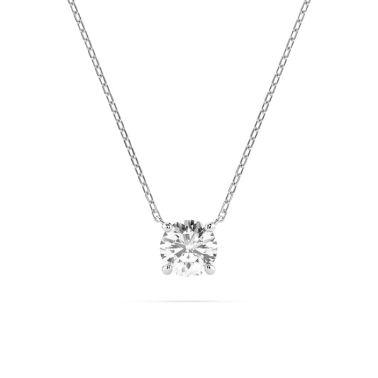Solitaire Necklace (Round), 0.3 ct — 104-10040(4.2)