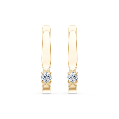 Solitaire English Lock Earring, 0.15 ct — 102-10046(2.7)
