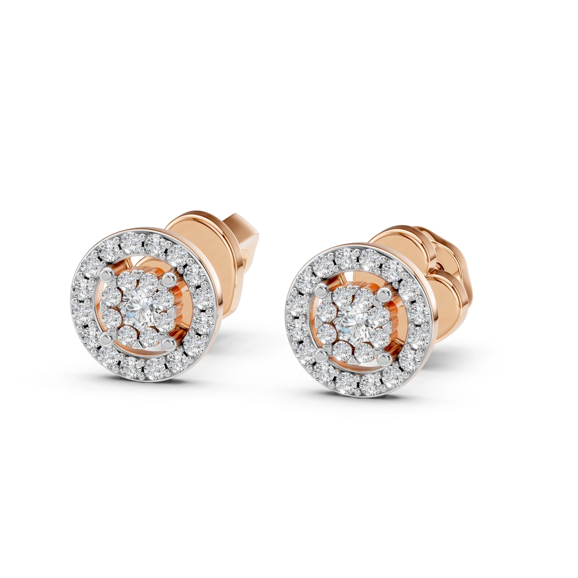 Illusion Earring (Round), 0.06 ct — 102-10018(2.0)