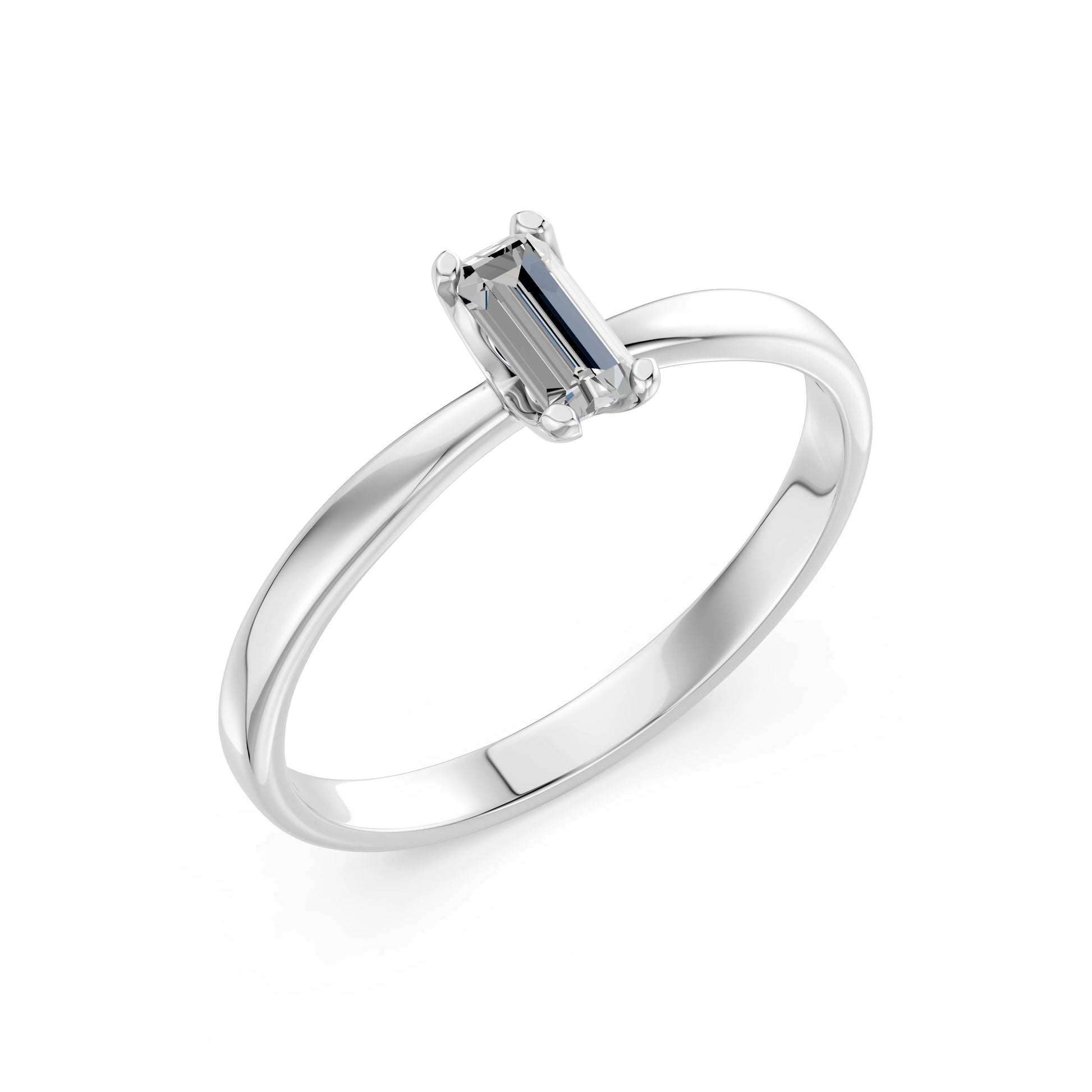 Solitaire Ring, 0.3 ct — 101-10194(0.30)BAQ