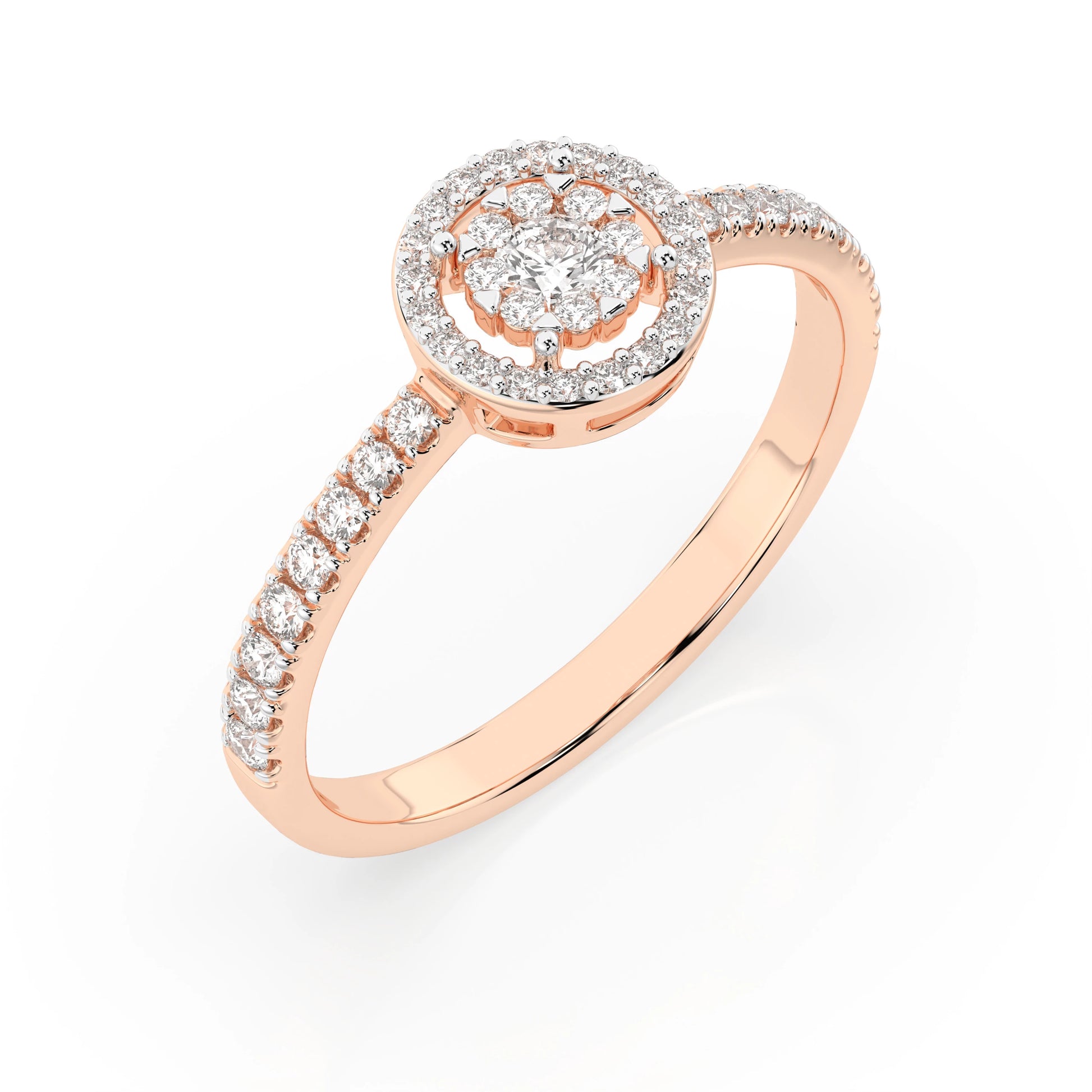 Illusion Ring (Round), 0.1 ct — 101-10018(3.0)
