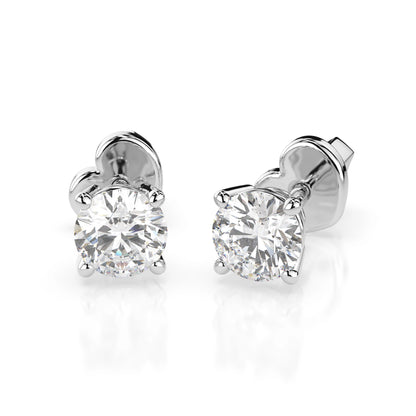 Solitaire Butterfly Earring (Round), 0.7 ct — 102-10012/1(4.5)