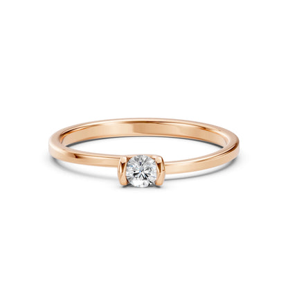 Solitaire Ring (Round), 0.2 ct — 101-10016(3.7)