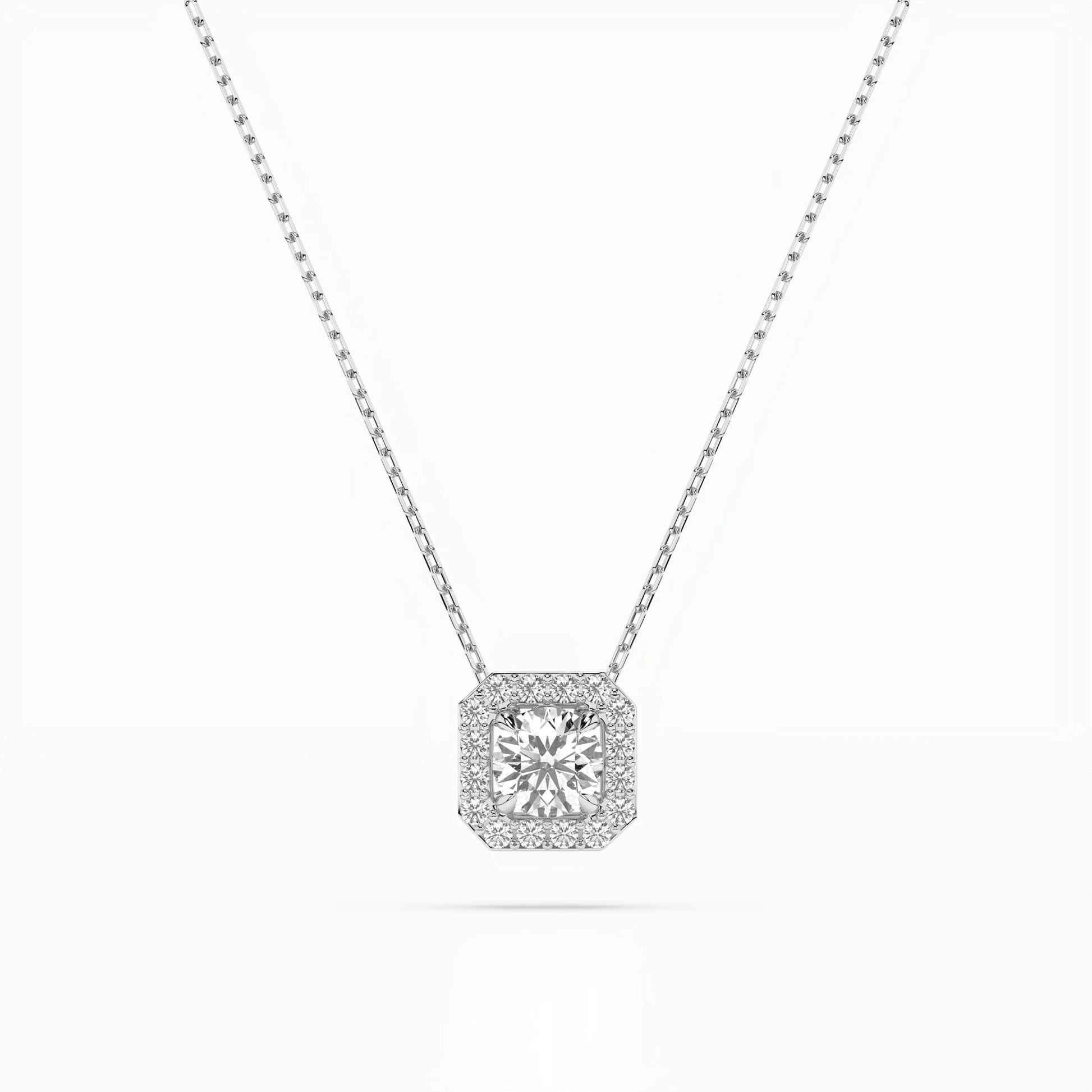 Solitaire Eternity Necklace (Round), 0.2 ct — 104-10042(3.7)