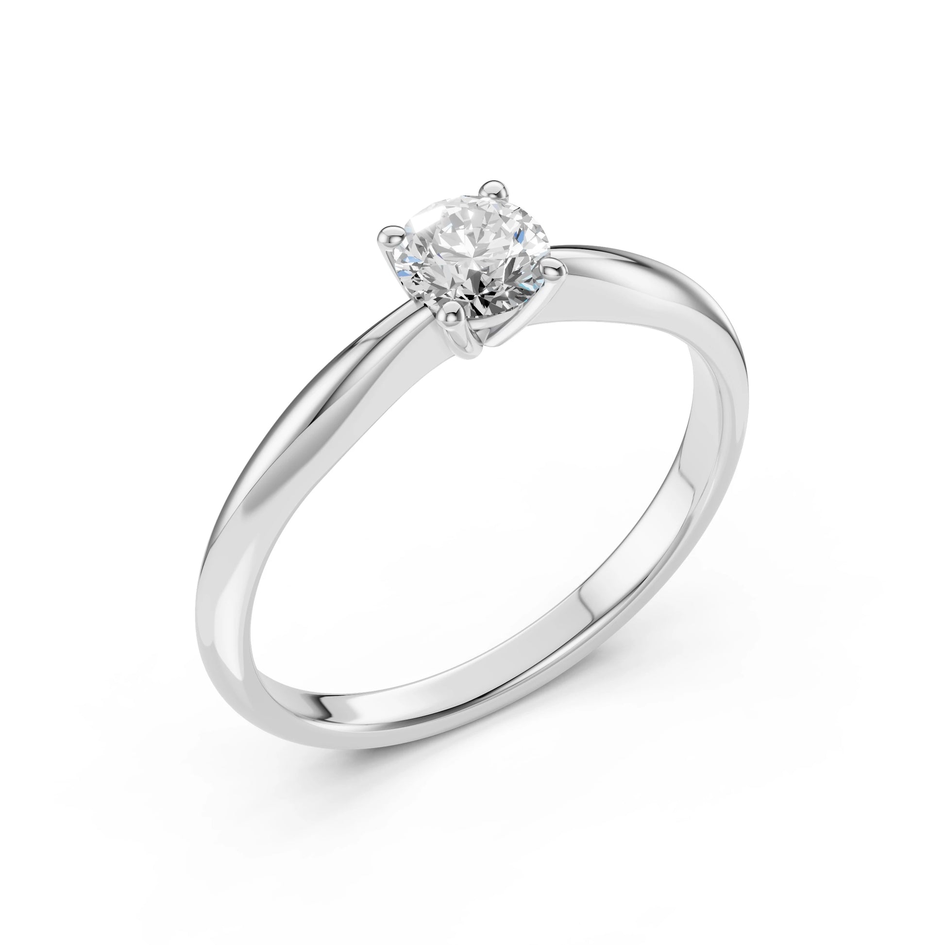 Solitaire Ring (Round), 0.5 ct — 101-10021(5.1)