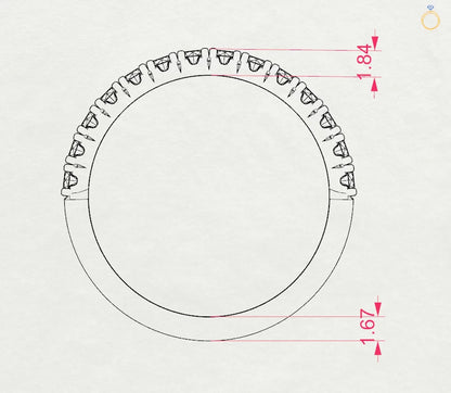 Eternity Ring (Round), 0.42 ct — 101-10112