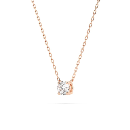 Solitaire Necklace (Round), 0.2 ct — 104-10040(3.7)