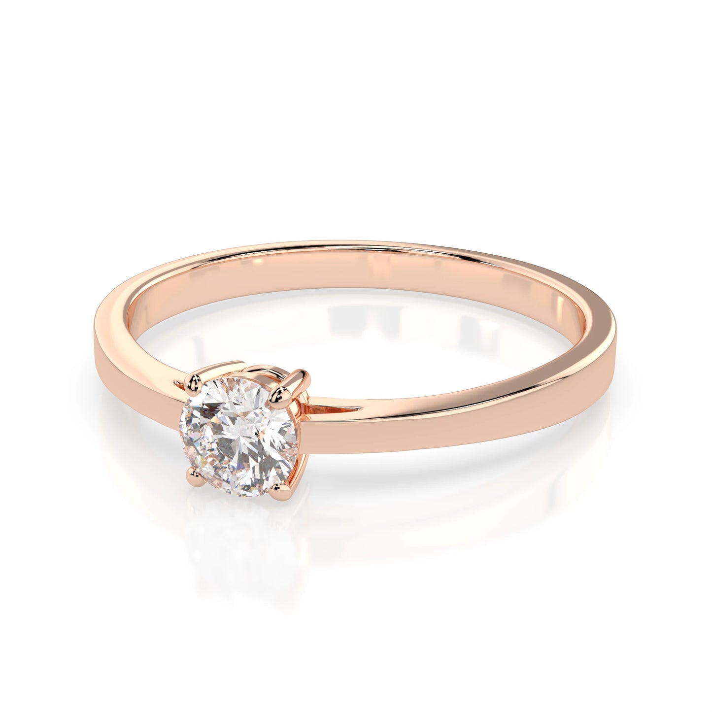 Solitaire Ring (Round), 0.25 ct — 101-10012/1(4.0)