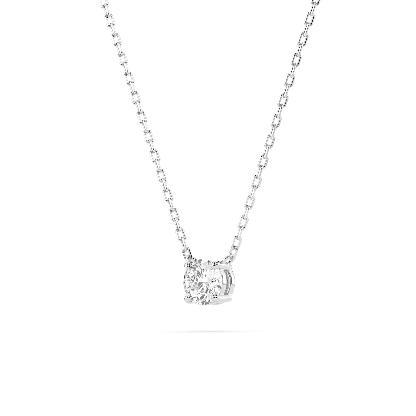 Solitaire Necklace (Round), 0.1 ct — 104-10040(3.0)
