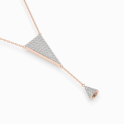 Minimalism Necklace (Round), 0.41 ct — 104-10018/2
