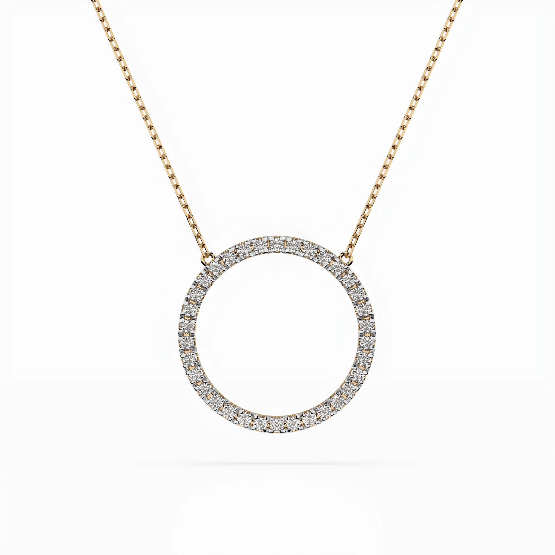 Minimalism Necklace (Round), 0.2 ct — 104-10023
