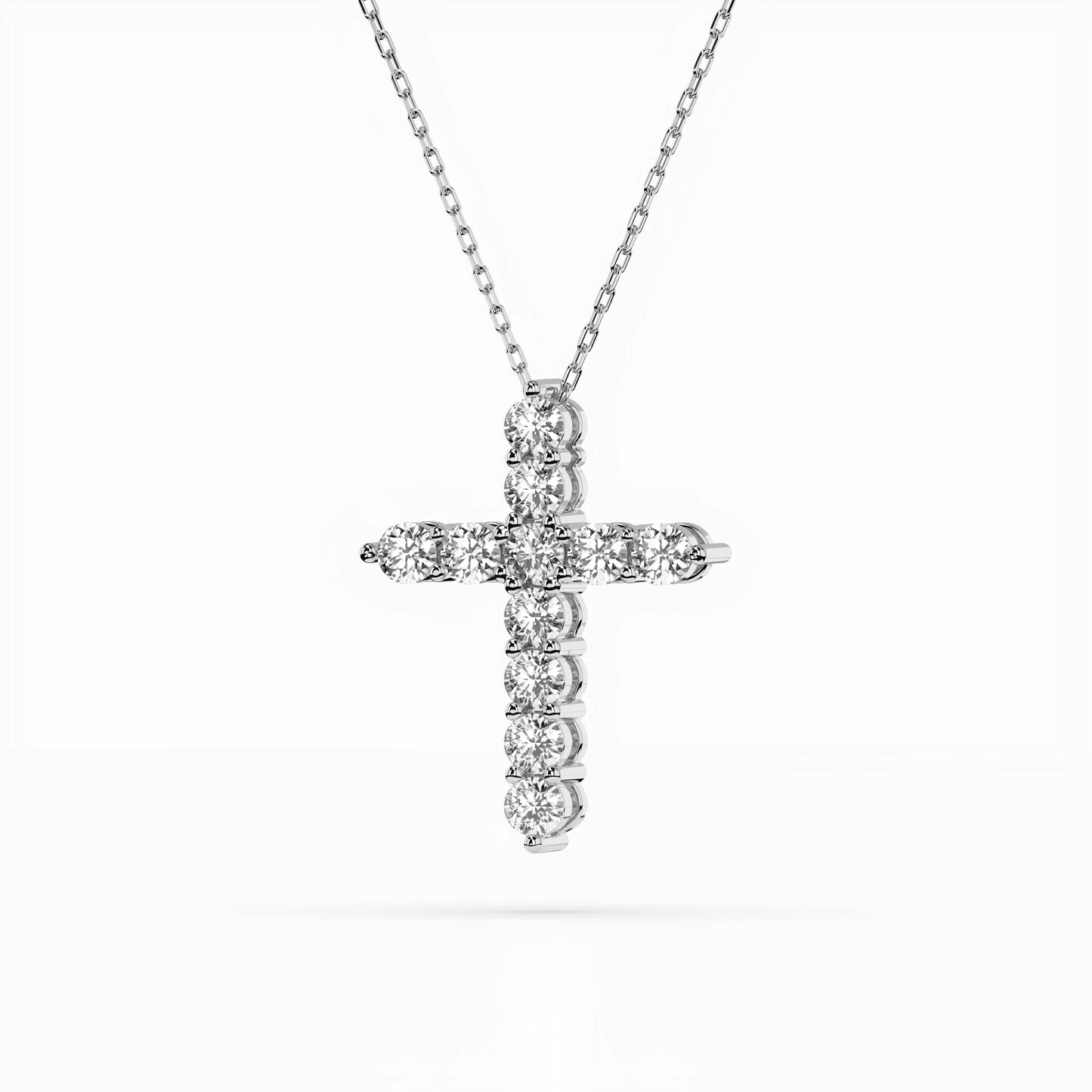 Minimalism Necklace (Round), 1.1 ct — 104-10039(3.0)