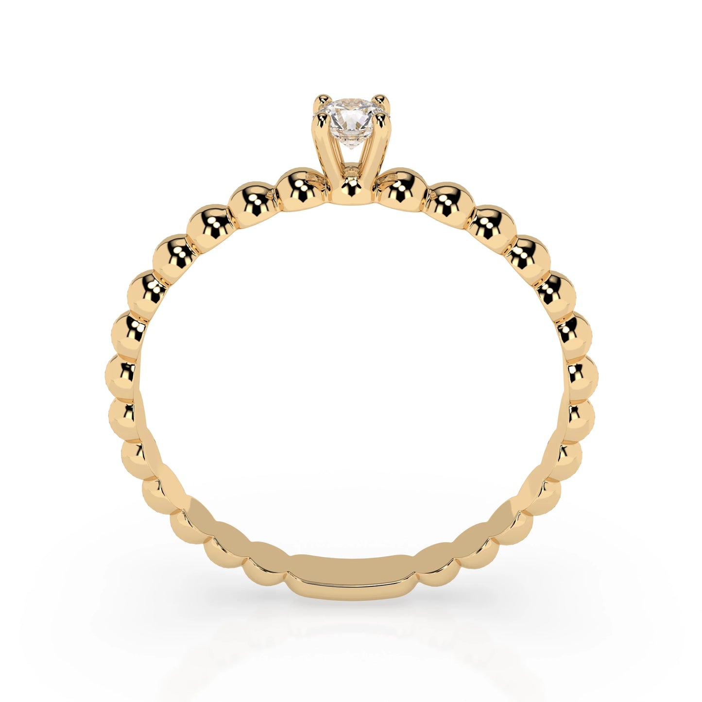 Solitaire Ring (Round), 0.06 ct — 101-10039(2.5)