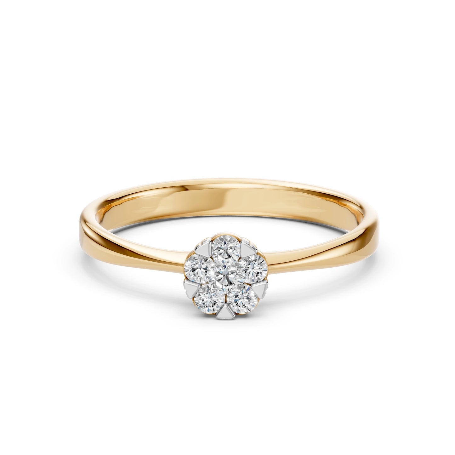 Illusion Ring (Round), 0.06 ct — 101-10015/1(2.5)