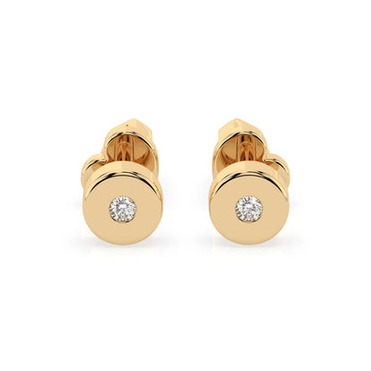 Solitaire Butterfly Earring (Round), 0.04 ct — 102-10050