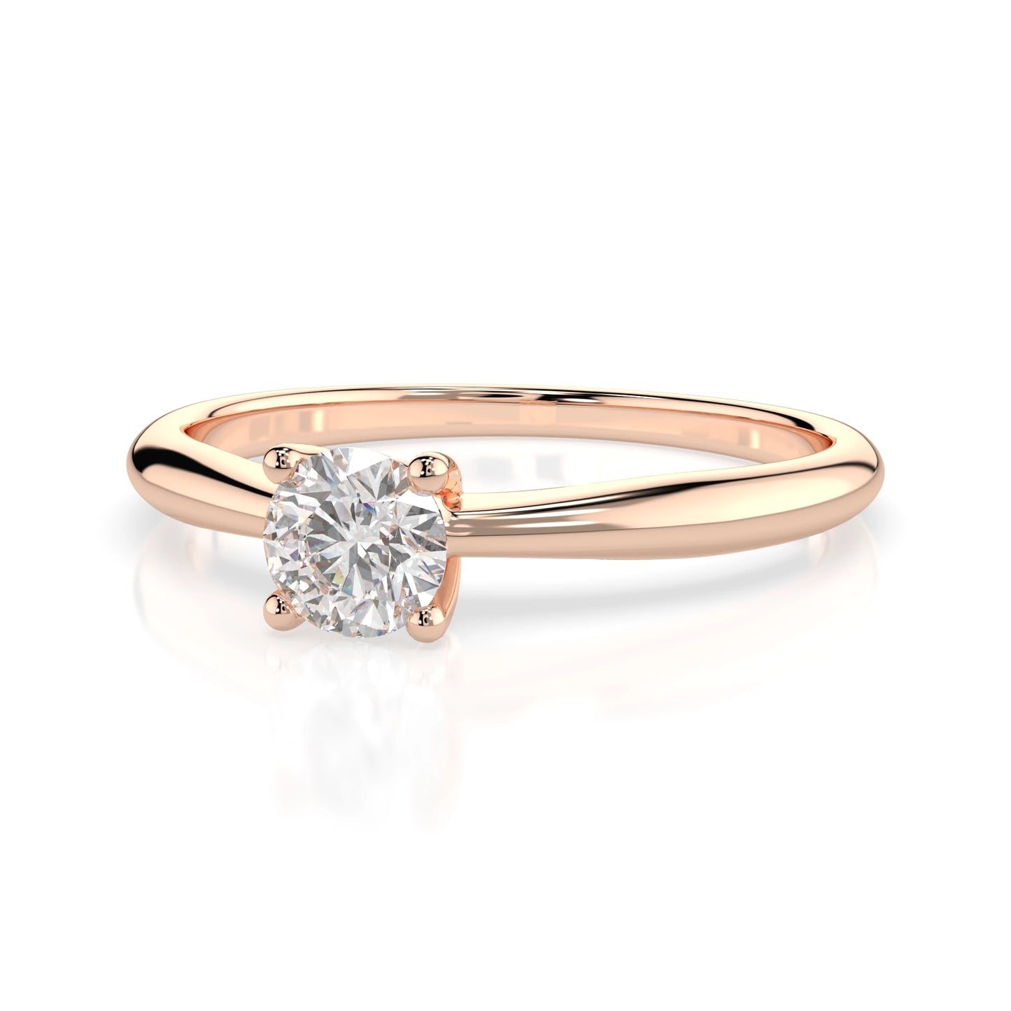 Solitaire Ring (Round), 0.35 ct — 101-10021(4.5)